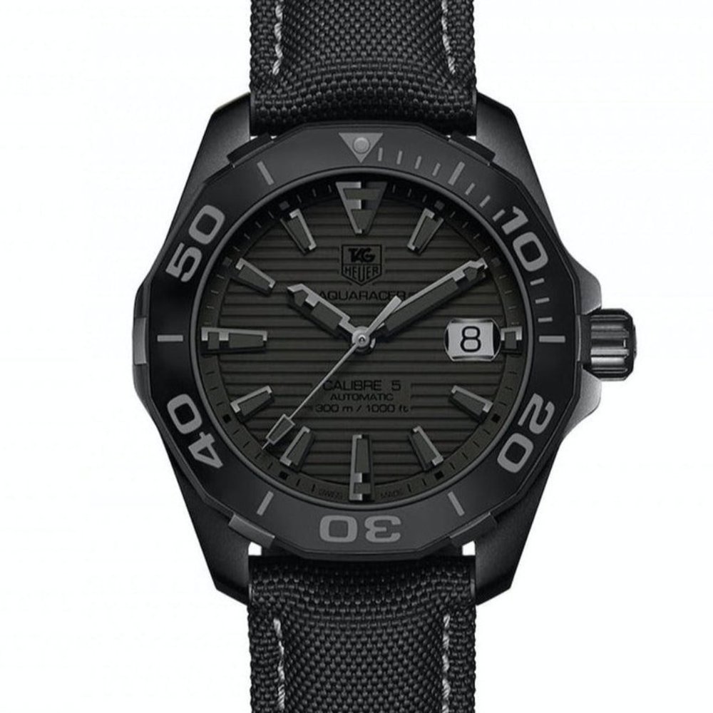 Tag Heuer Aquaracer 300 Limited Edition Black Dial Watch for Men WAY218B.FC6364
